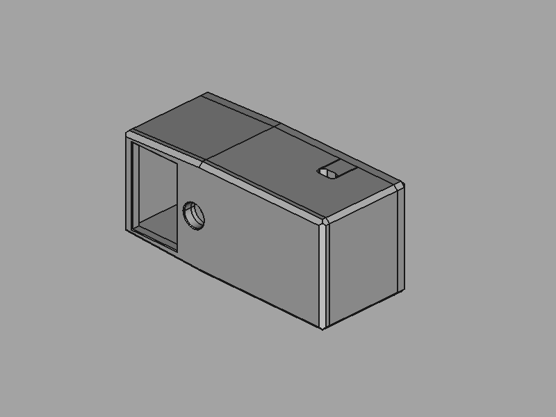 Dėžutės 3D modelis.