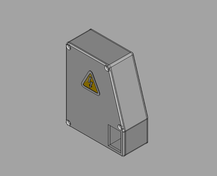 Elektros dėžutės 3D modelis.