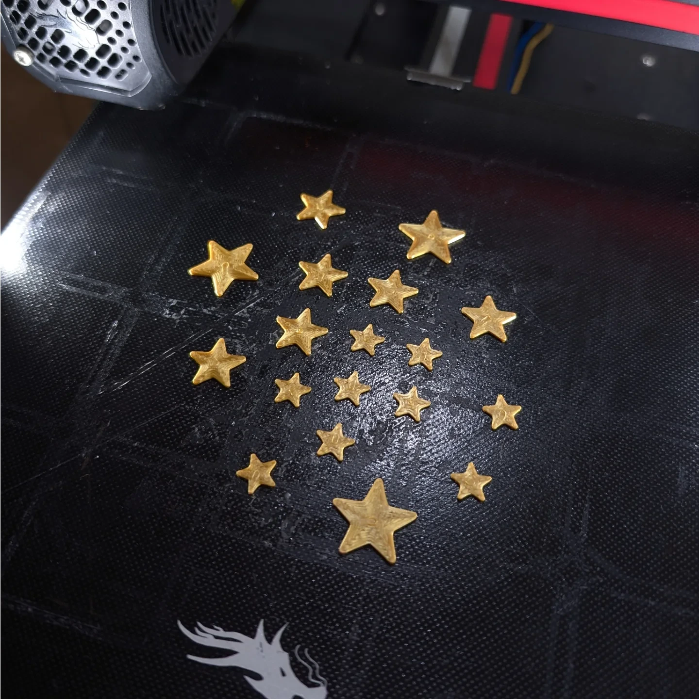 3D spausdintos žvaigždutės.