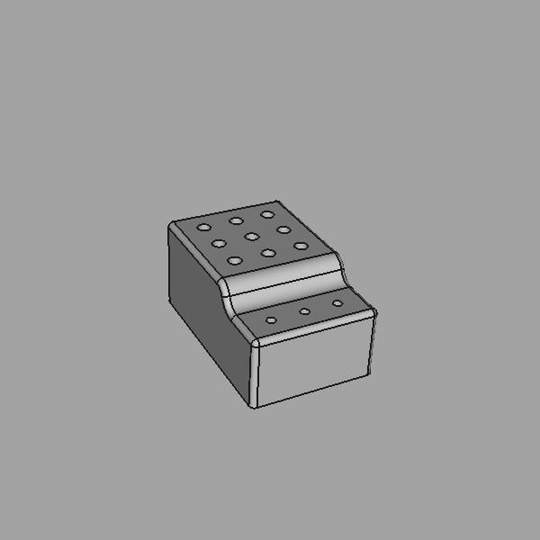 Dėžutės 3D modelis.