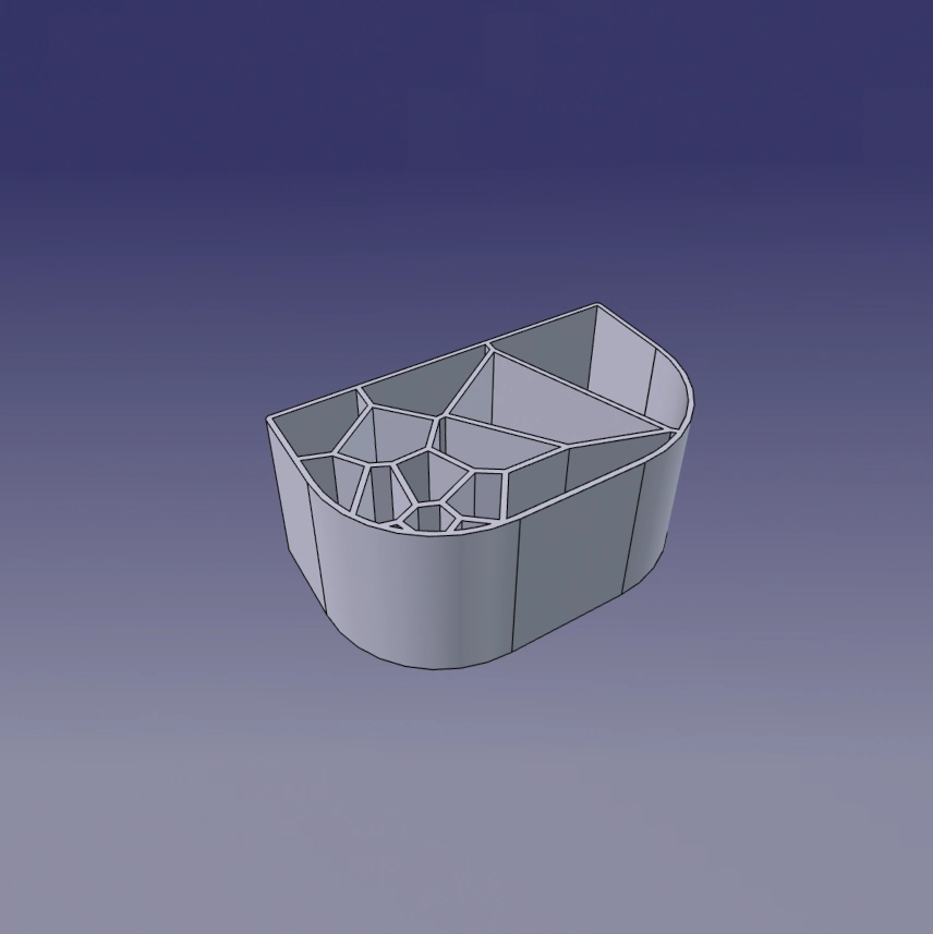 Voronoi pieštukinės 3D modelis.